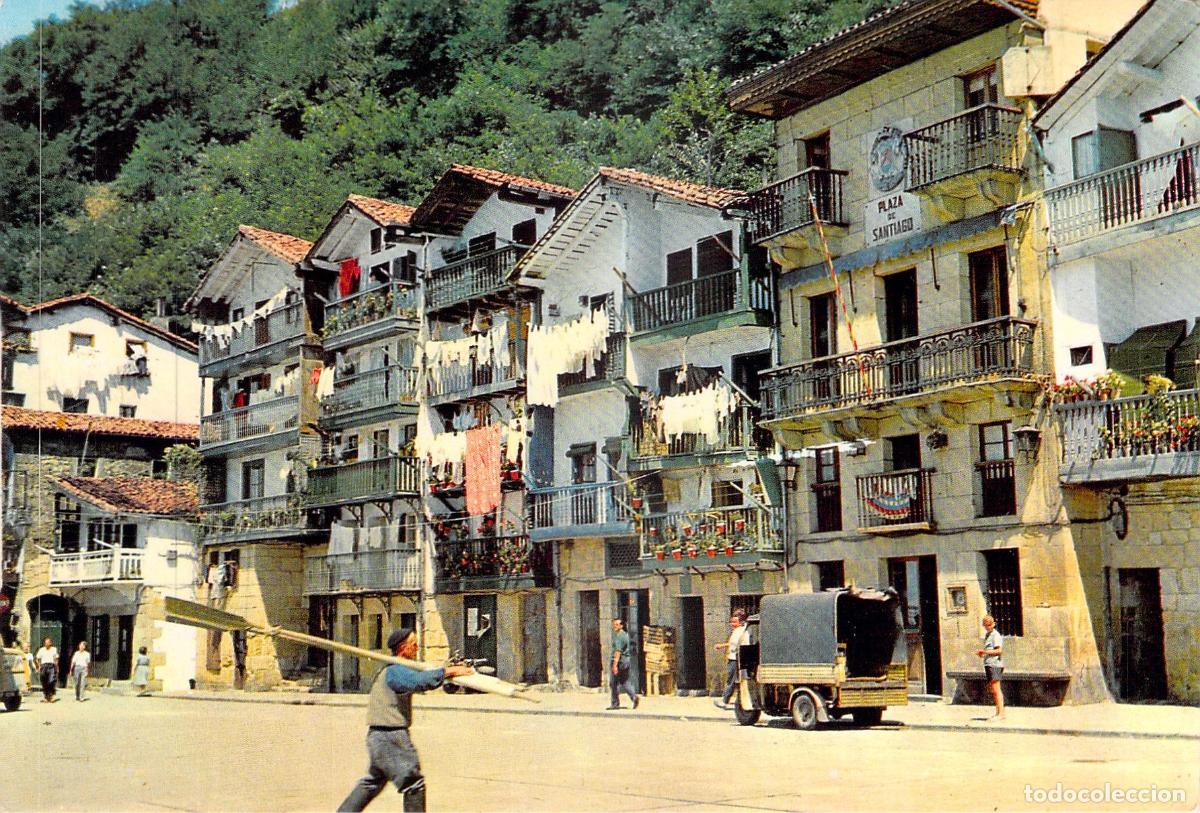 Postales: Postal Plaza de Santiago en Pasajes San Juan, Guip&uacute;zcoa