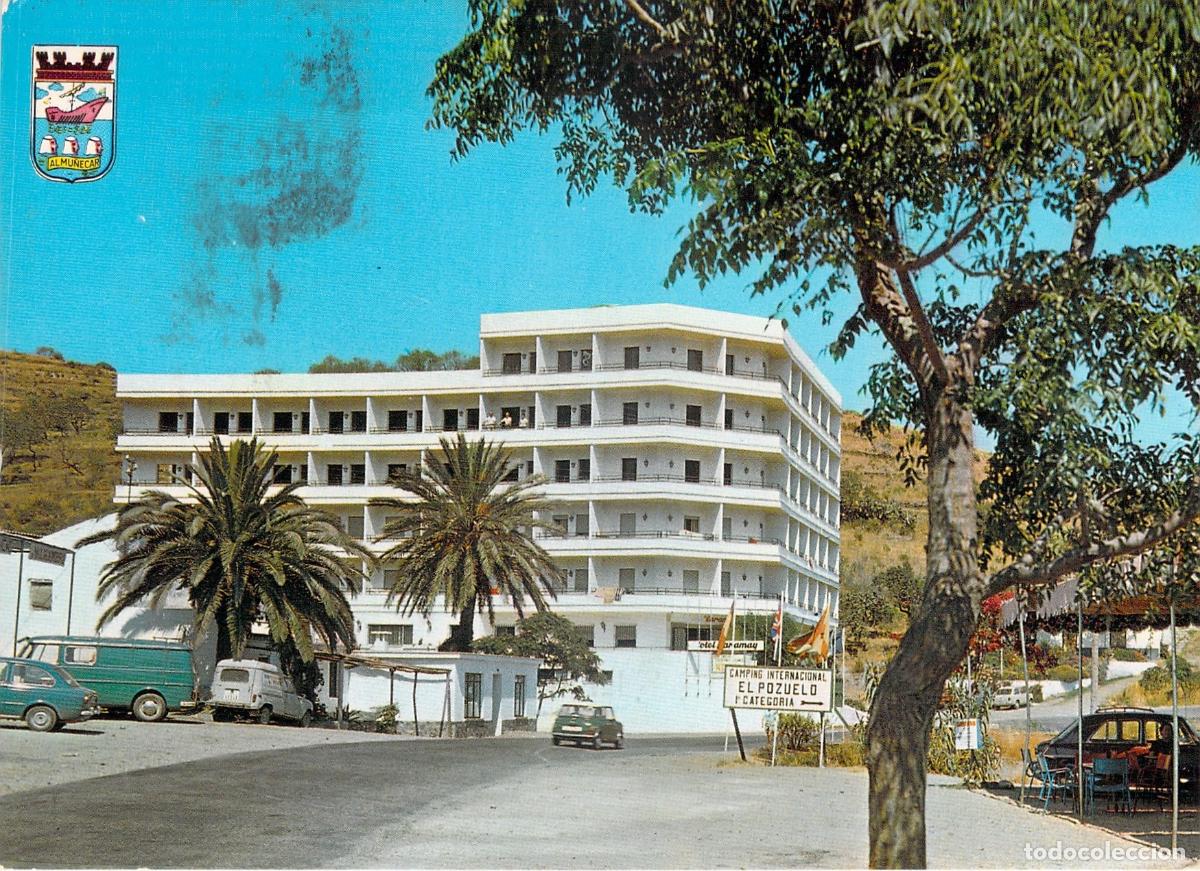 Postales: Postal Almu&ntilde;&eacute;car Granada Hotel Taramay y Camping El Pozuelo
