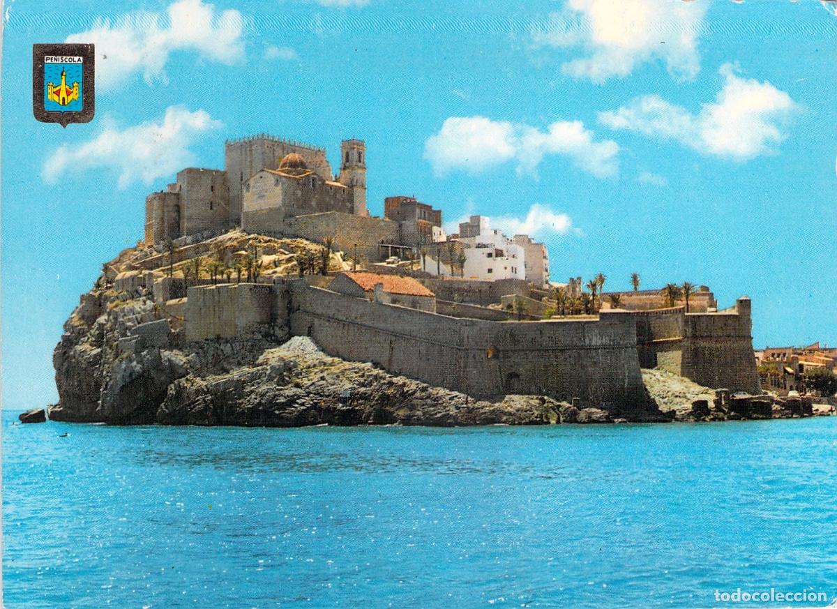 Postales: Postal de Pe&ntilde;&iacute;scola, Vista General del Castillo de Papa Luna, Castell&oacute;n