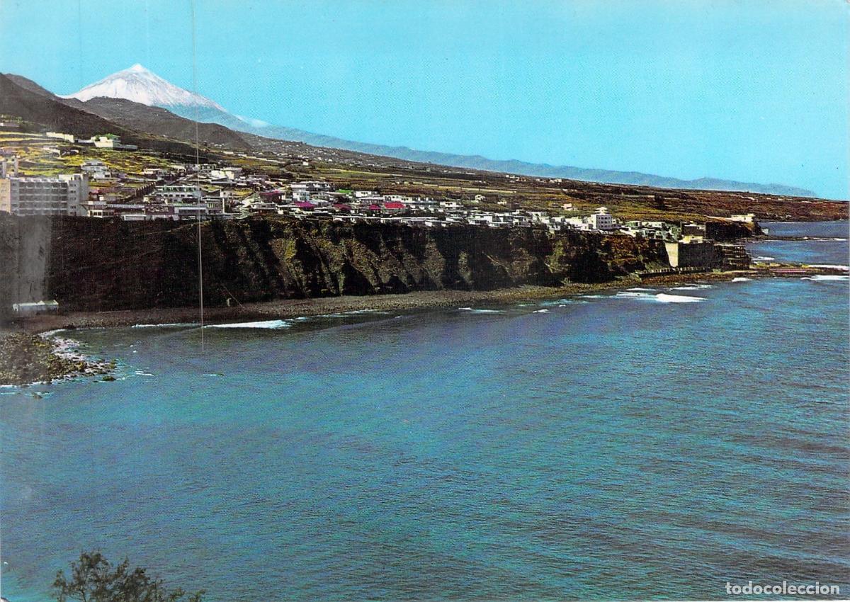 Postales: Postal de Bajamar, Tenerife con Vista General y el Teide al Fondo