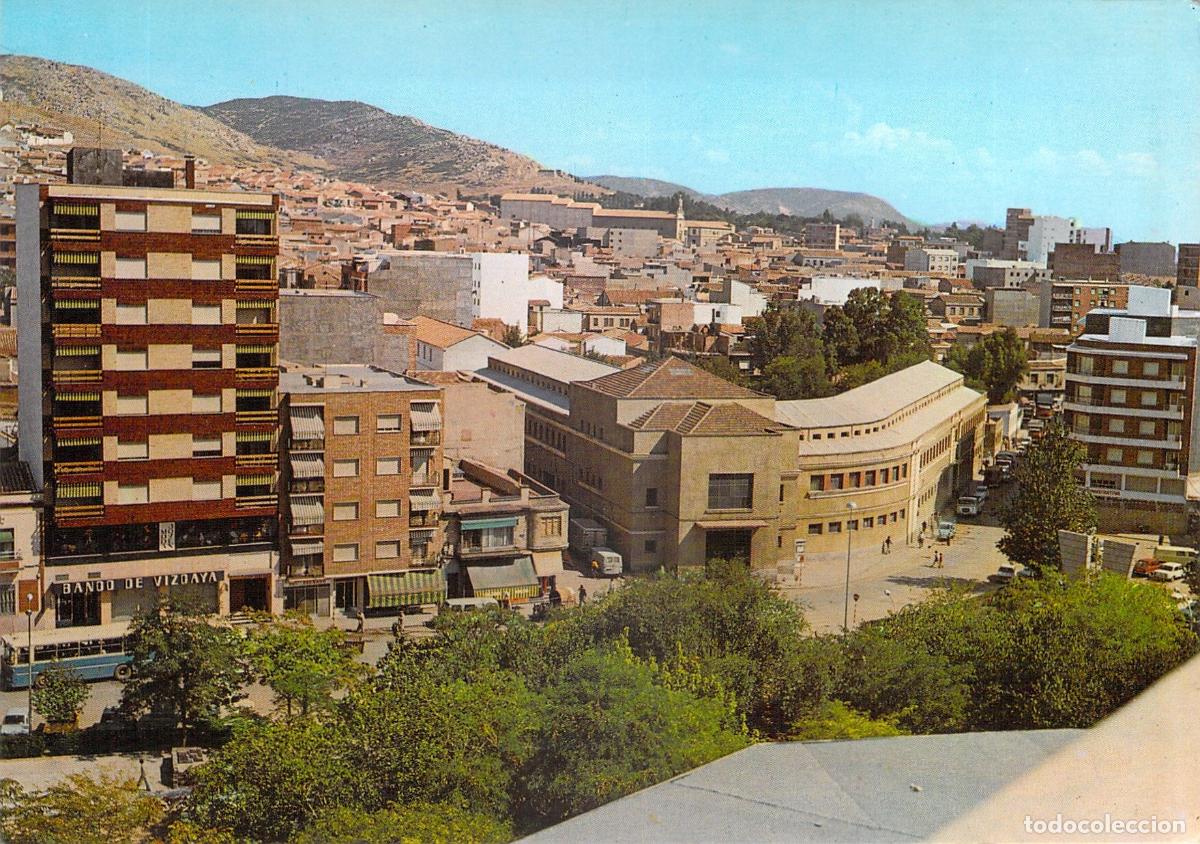 Postales: Postal de Puertollano, Vista Parcial con Banco de Vizcaya