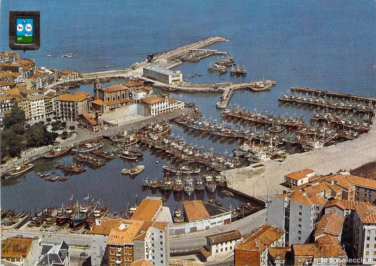 Postales: Postal de la Vista A&eacute;rea del Puerto de Bermeo