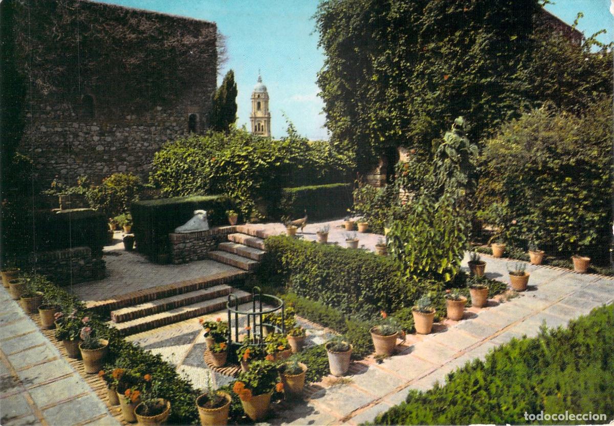 Postales: Postal Alcazaba de M&aacute;laga Patio de la Mazmorra