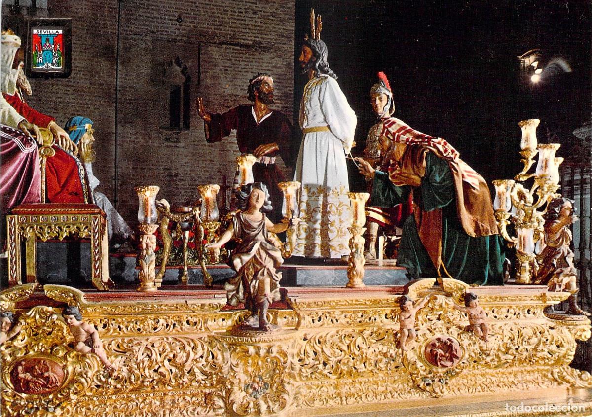Postales: Postal Semana Santa Sevilla Nuestro Padre Jes&uacute;s ante An&aacute;s