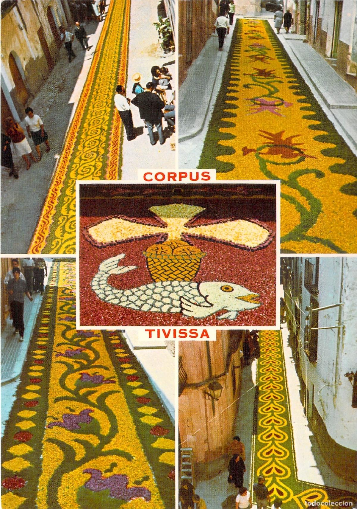 Postales: Postal Corpus Tivissa Alfombras de Flores Tarragona