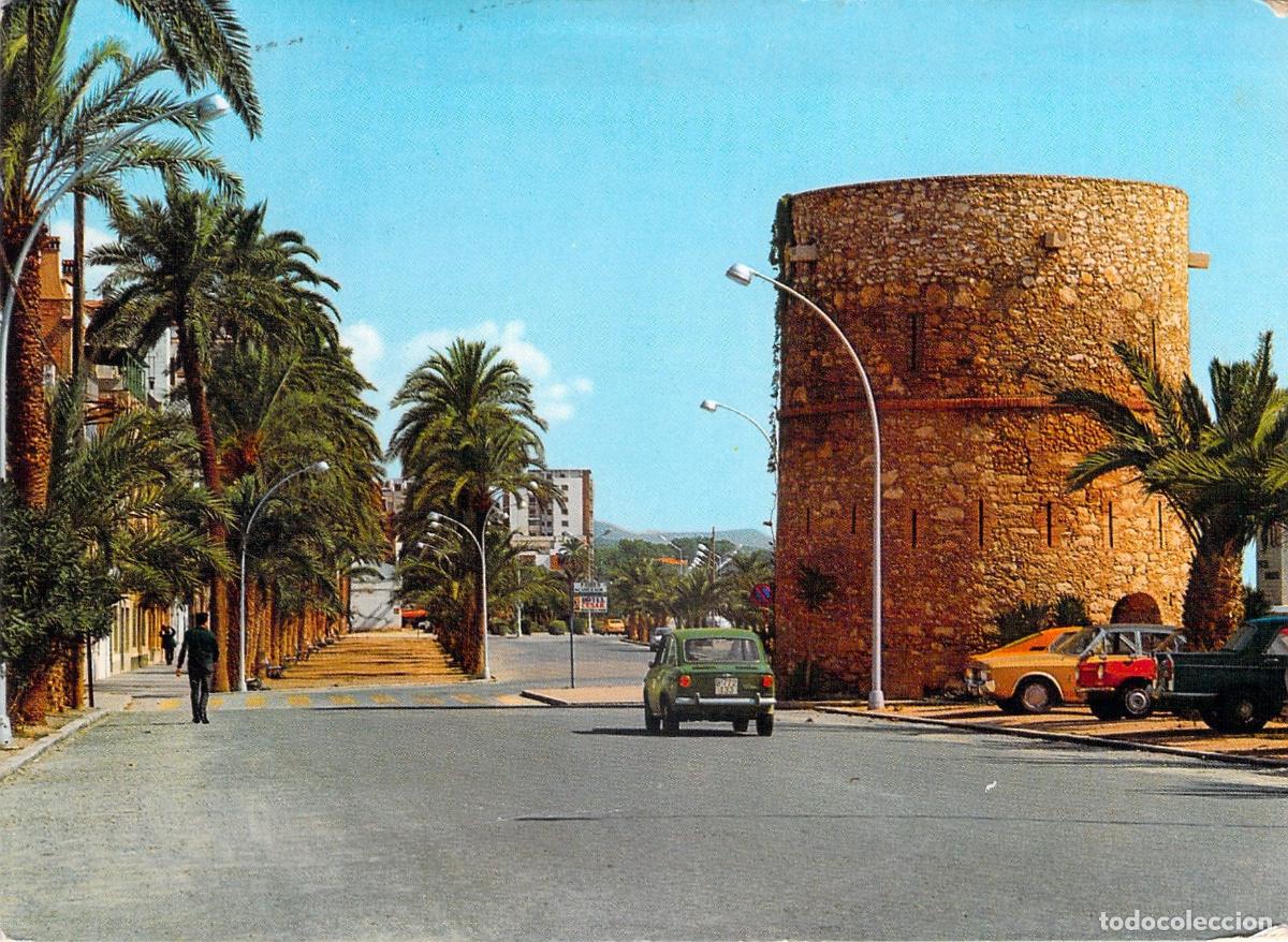 Postales: Postal de Villanueva y Geltr&uacute;: Paseo y Torre de Ribas Roges en Costa Dorada