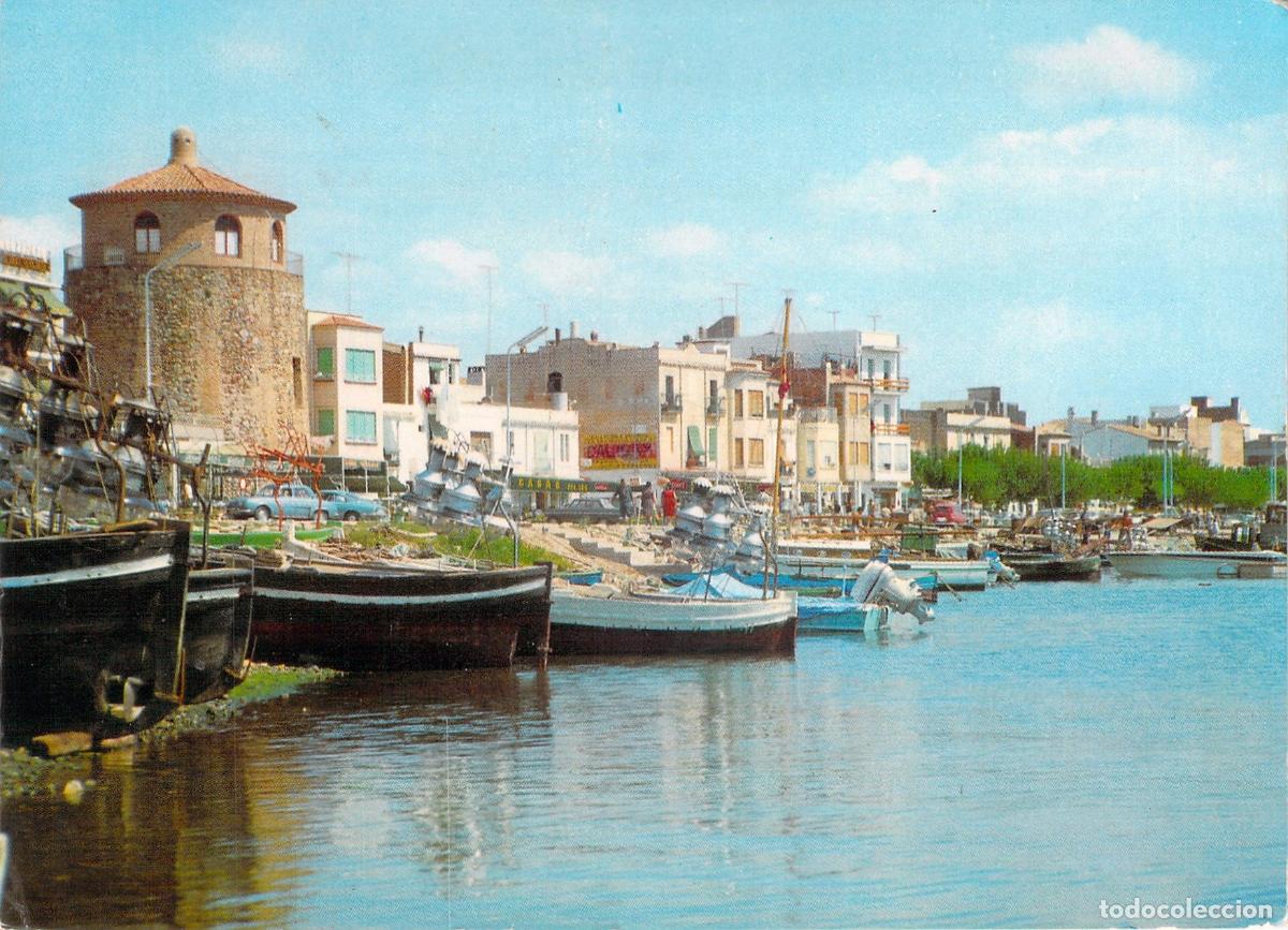 Postales: Postal de Cambrils, Vista Parcial del Puerto y Torre, Tarragona
