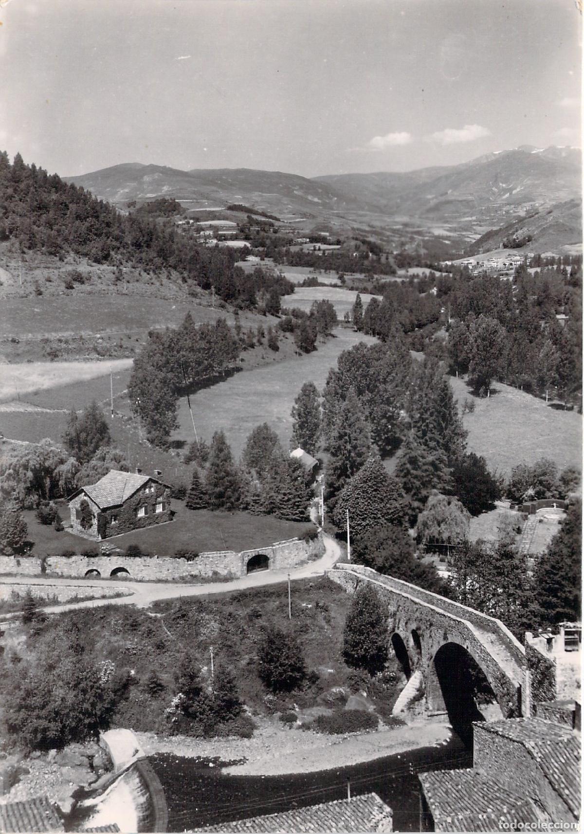 Postales: Postal de Camprodon, Valle del Ter y Puente Rom&aacute;nico, Gerona