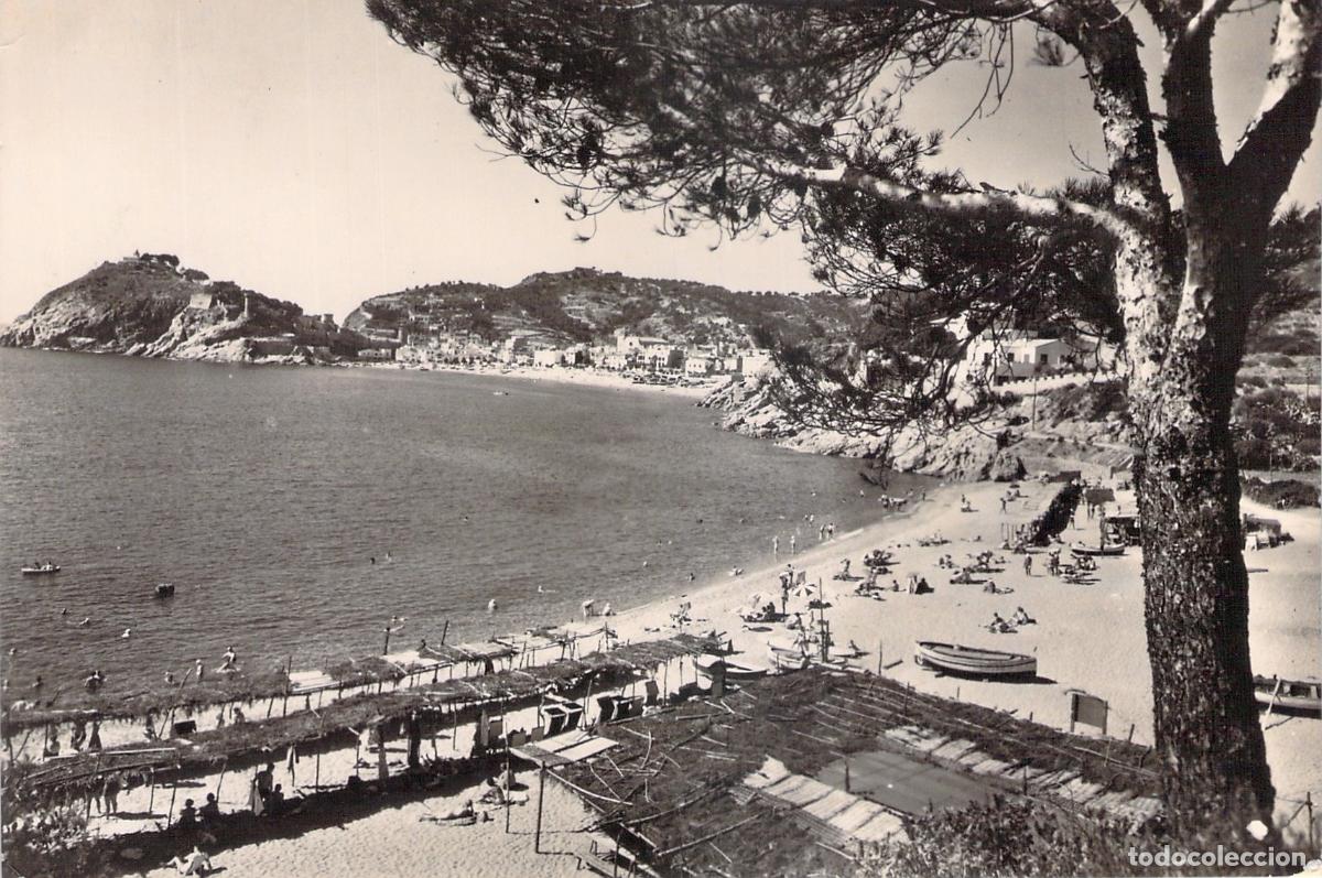 Postales: Postal de Tossa de Mar con Vista Parcial de la Playa, Costa Brava