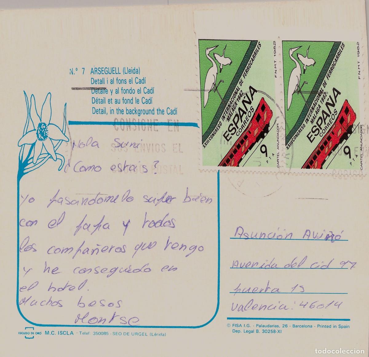Postales: Postal de Ars&egrave;guel y la Sierra del Cad&iacute; en L&eacute;rida - Foto 2