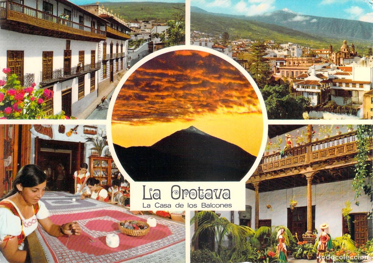 Postales: Postal Tur&iacute;stica de La Orotava Tenerife Casa de los Balcones