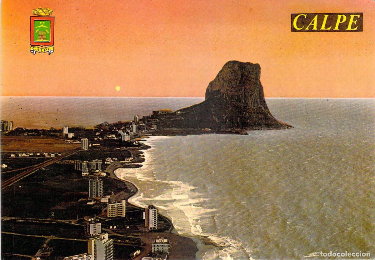 Postales: Postal de Calpe - Amanecer en el Pe&ntilde;&oacute;n de Ifach, Alicante