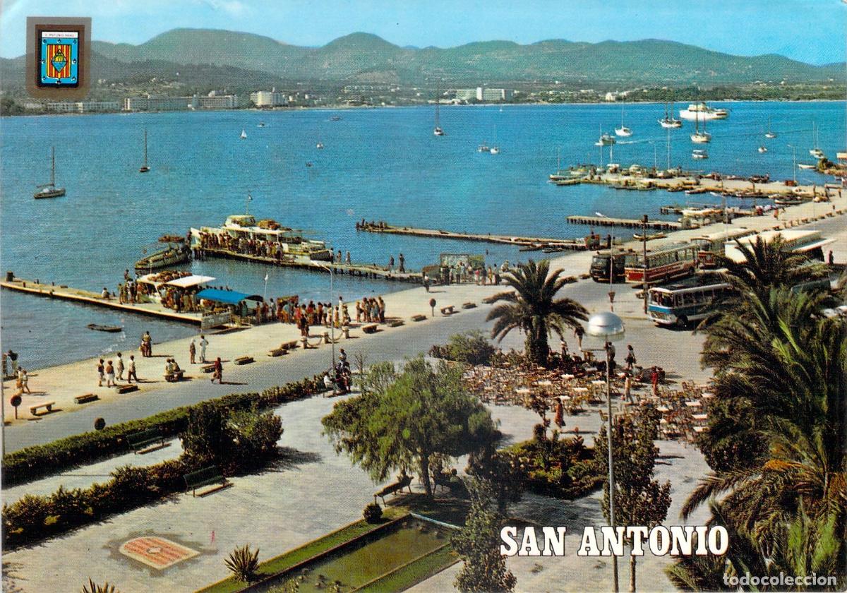 Postales: Postal de San Antonio Abad, Ibiza - Vista del Puerto y Paseo