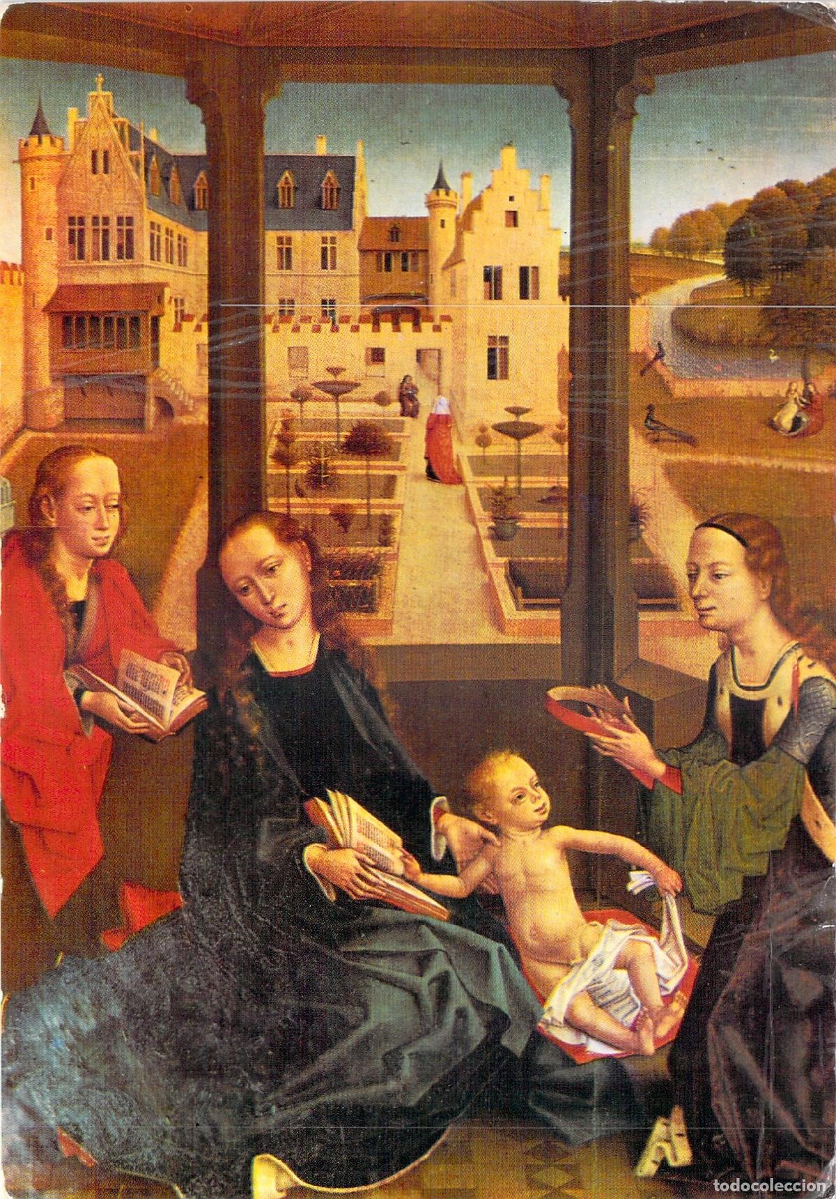 Postales: Postal de Granada Capilla Real Tabla Flamenca Virgen con los &Aacute;ngeles