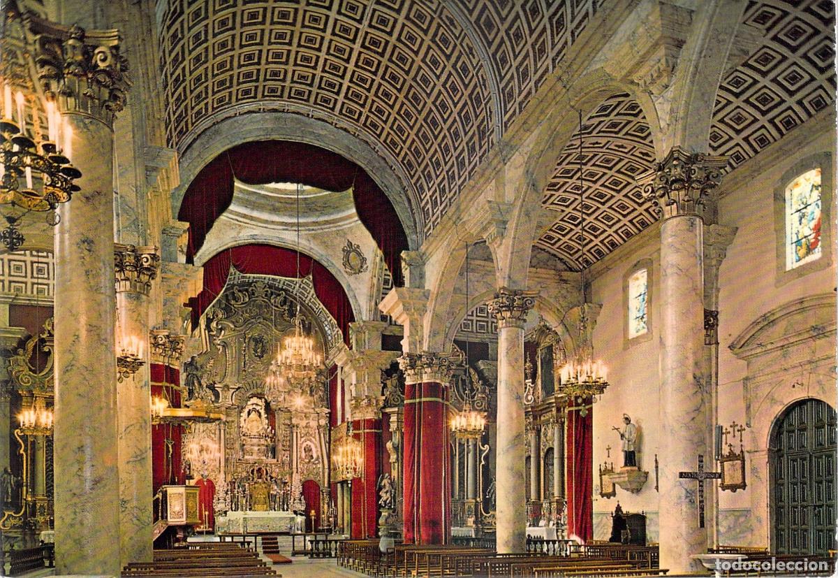 Postales: Postal Interior de la Bas&iacute;lica de Nuestra Se&ntilde;ora del Pino en Teror