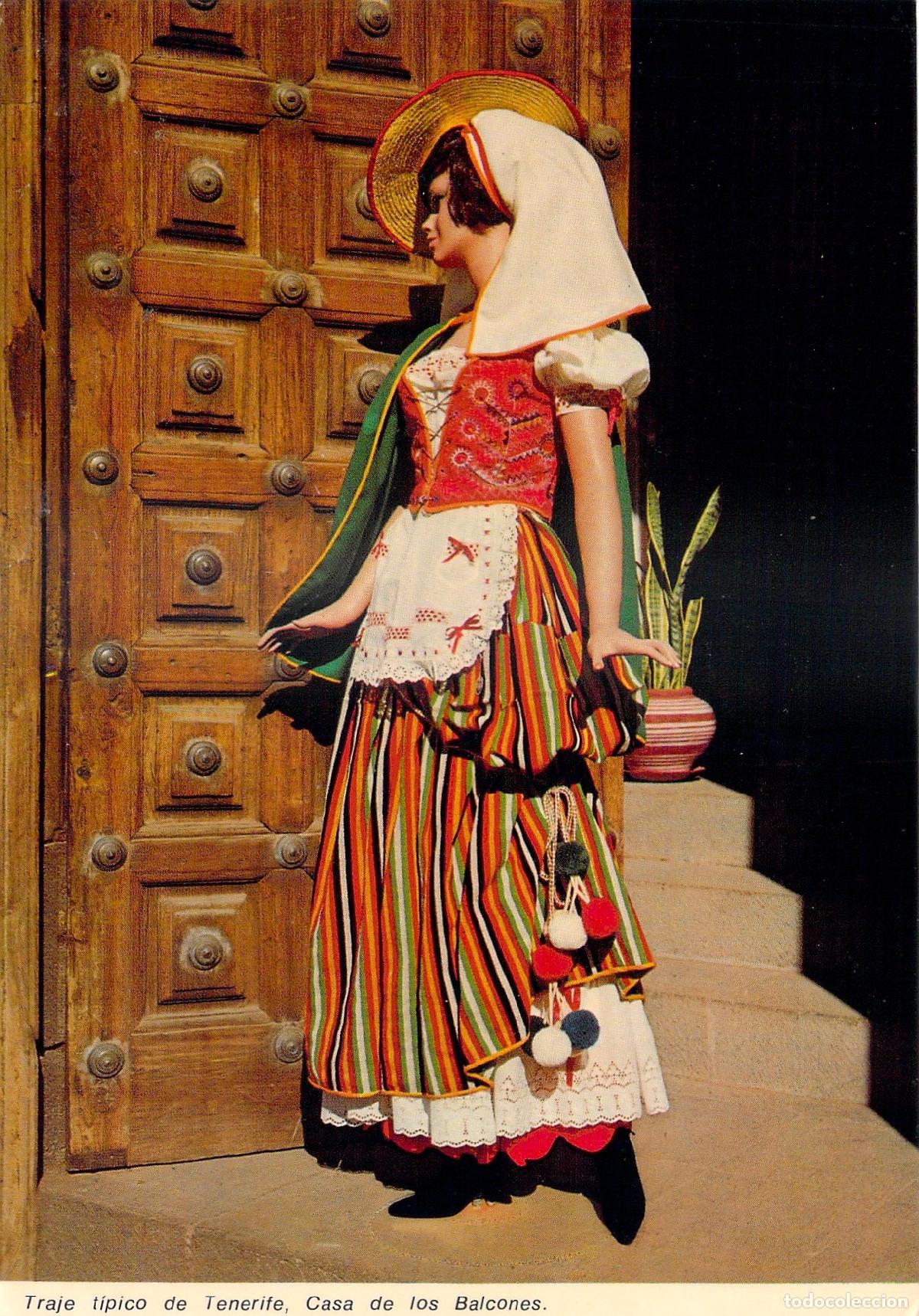 Postales: Postal Traje T&iacute;pico de Tenerife en la Casa de los Balcones