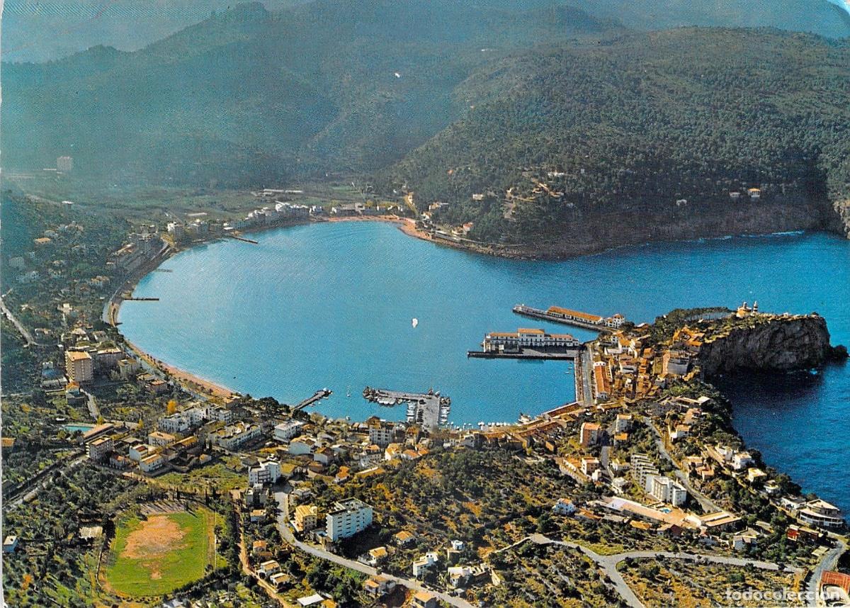 Postales: Postal de Mallorca con Vista A&eacute;rea del Puerto de S&oacute;ller