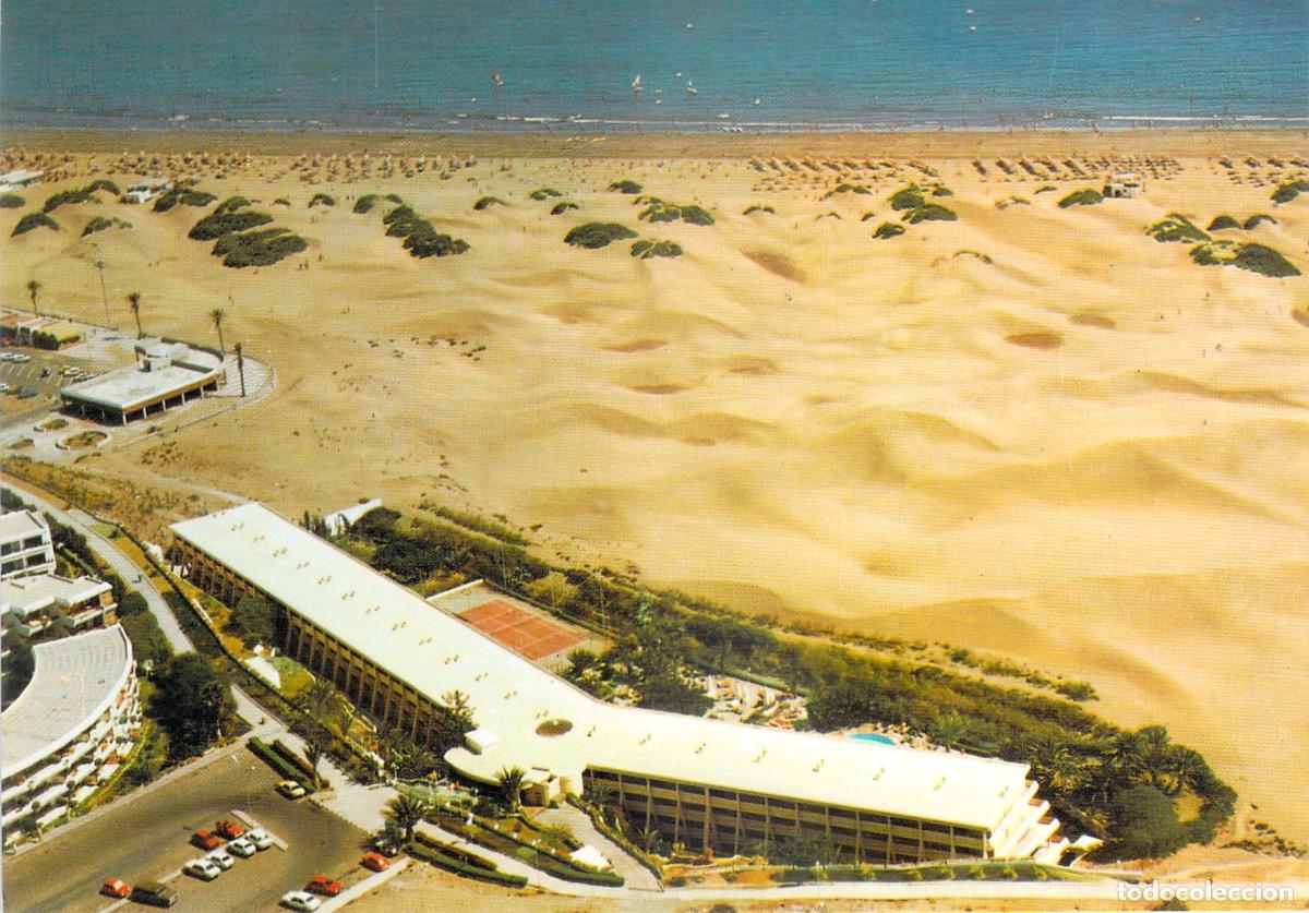 Postales: Postal de Apartamentos Santa M&oacute;nica y Dunas de Playa del Ingl&eacute;s, Gran Canaria