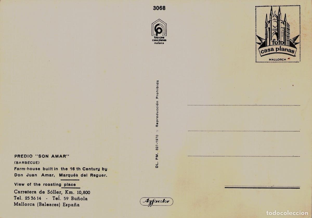 Postales: Postal Predio Son Amar Mallorca Espect&aacute;culo y Barbacoa - Foto 2