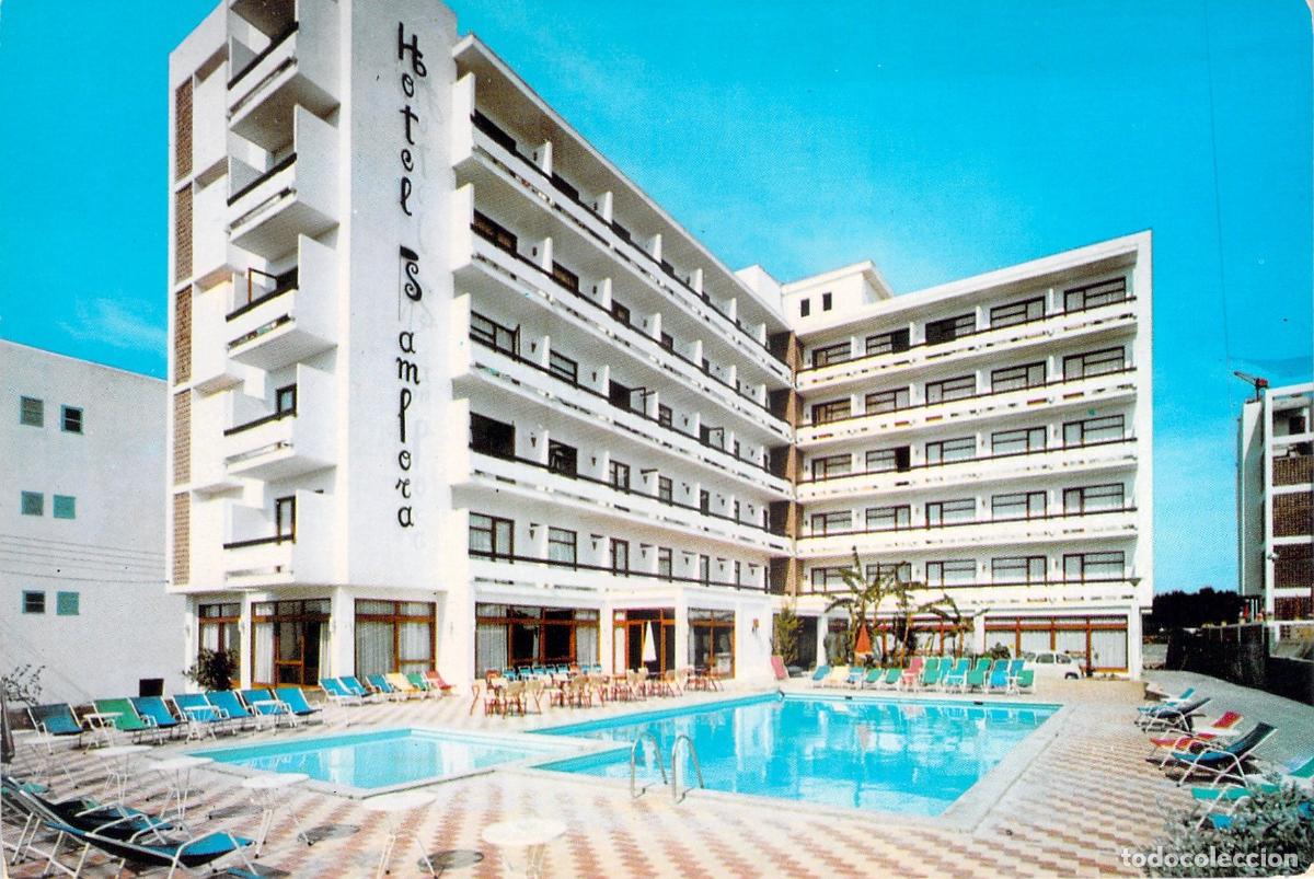 Postales: Postal de Hotel S'Anfora con Piscina, San Antonio Abad, Ibiza