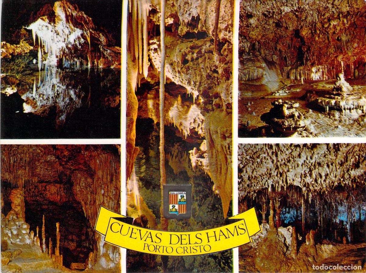 Postales: Postal de las Cuevas dels Hams en Porto Cristo, Mallorca