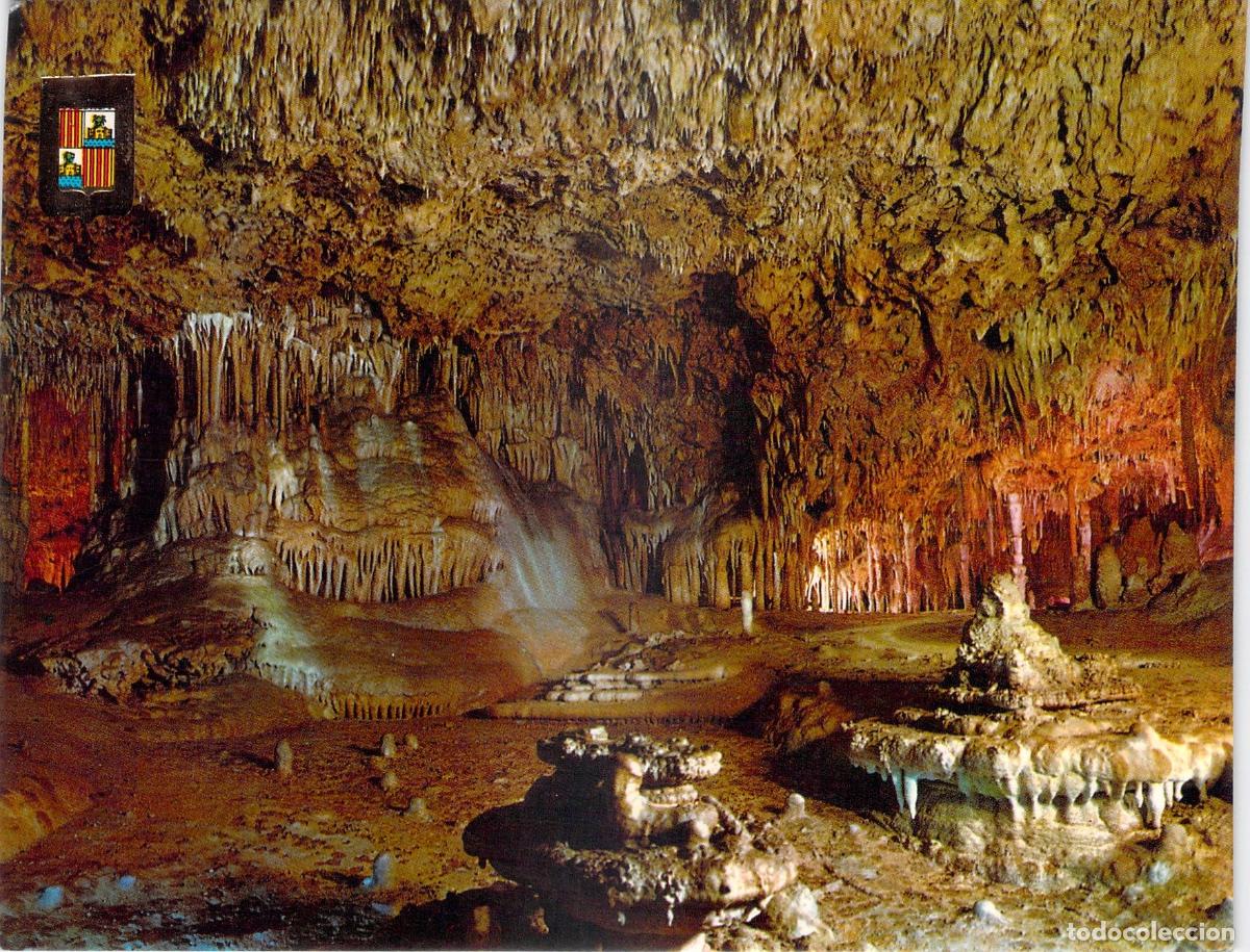Postales: Postal de las Cuevas dels Hams, Sala Dos de Marzo, Mallorca