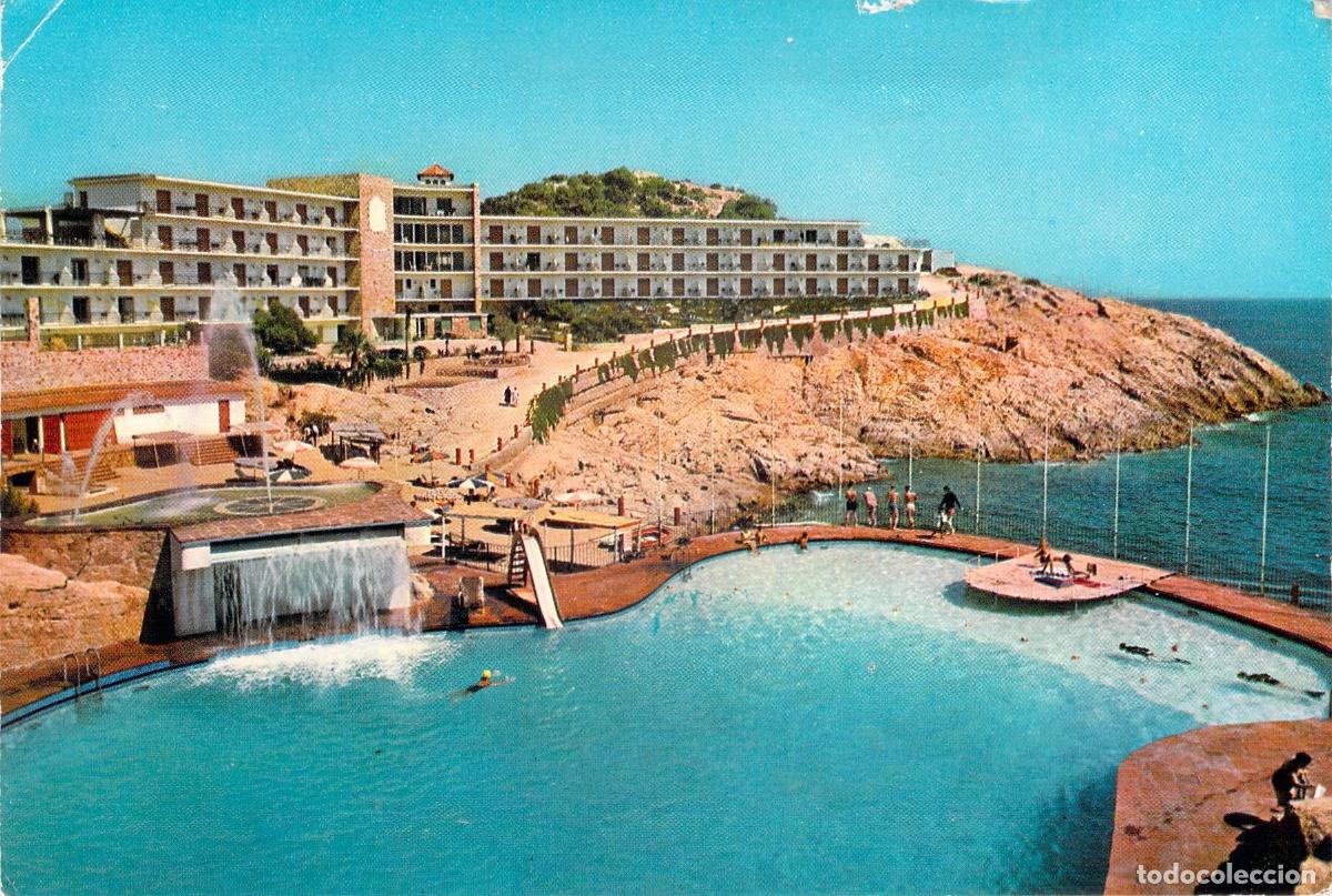 Postales: Postal de San Feliu de Gu&iacute;xols, Hotel La Piscina, Costa Brava