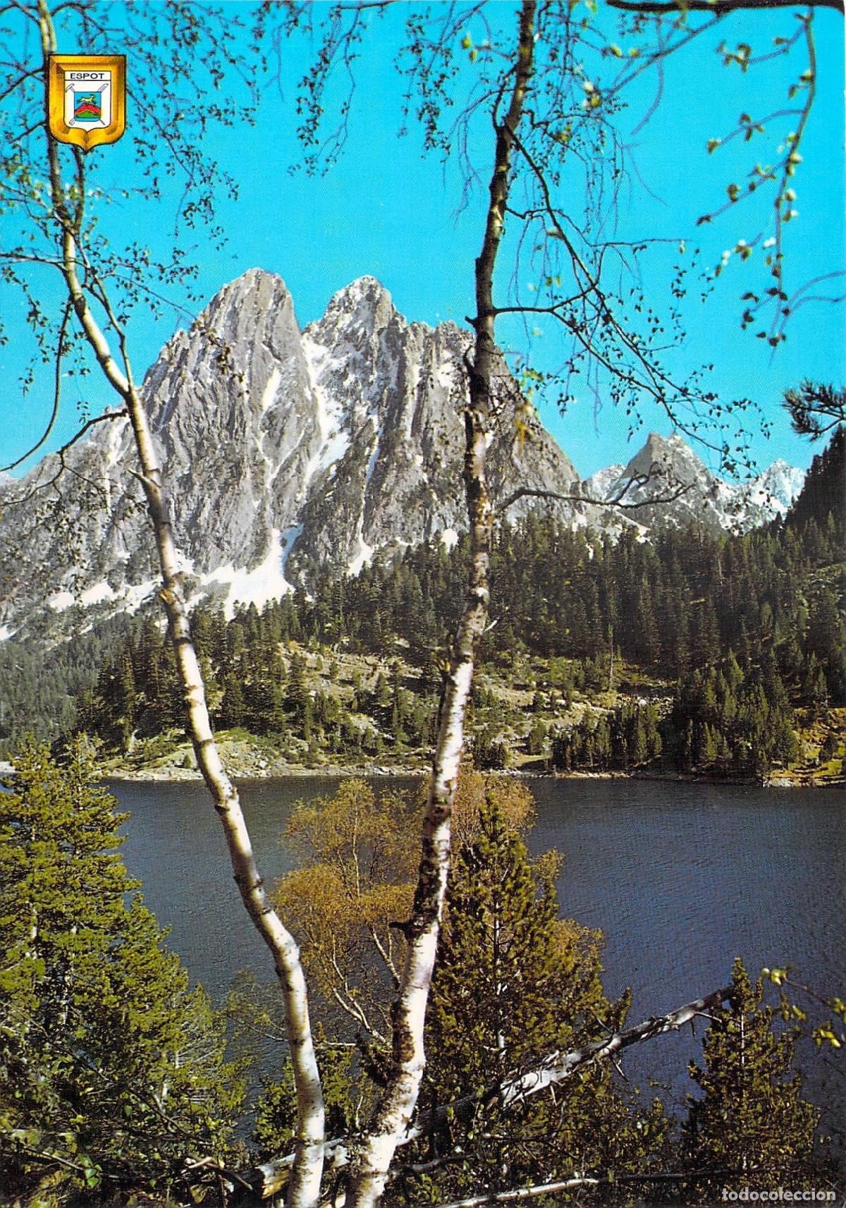 Postales: Postal de Lago de San Mauricio y Els Encantats, Espot, Pirineos