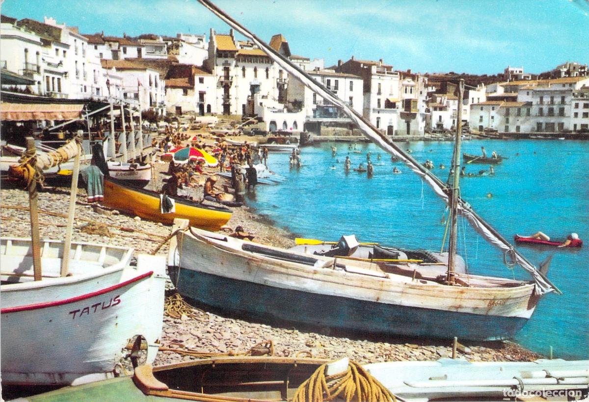 Postales: Postal de Cadaqu&eacute;s: Barcas en la Playa, Costa Brava