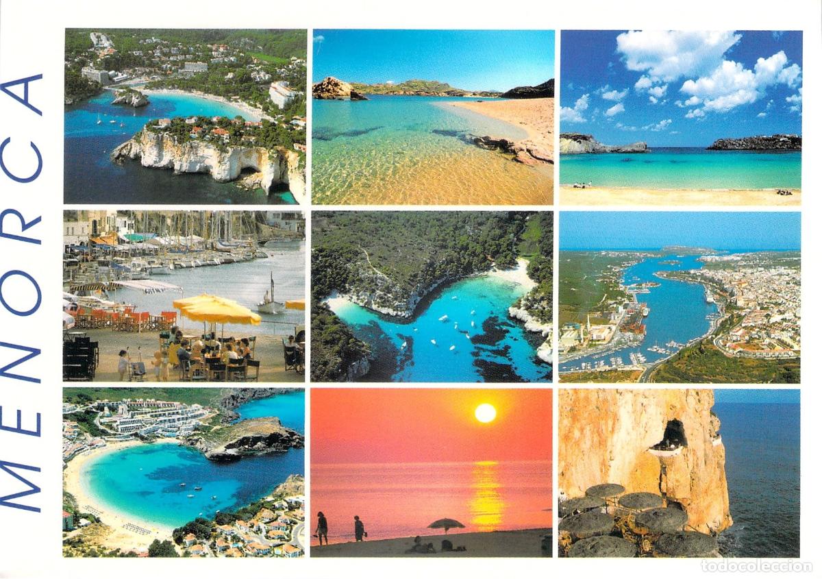 Postales: Postal Multi-imagen de Menorca con Vistas Tur&iacute;sticas