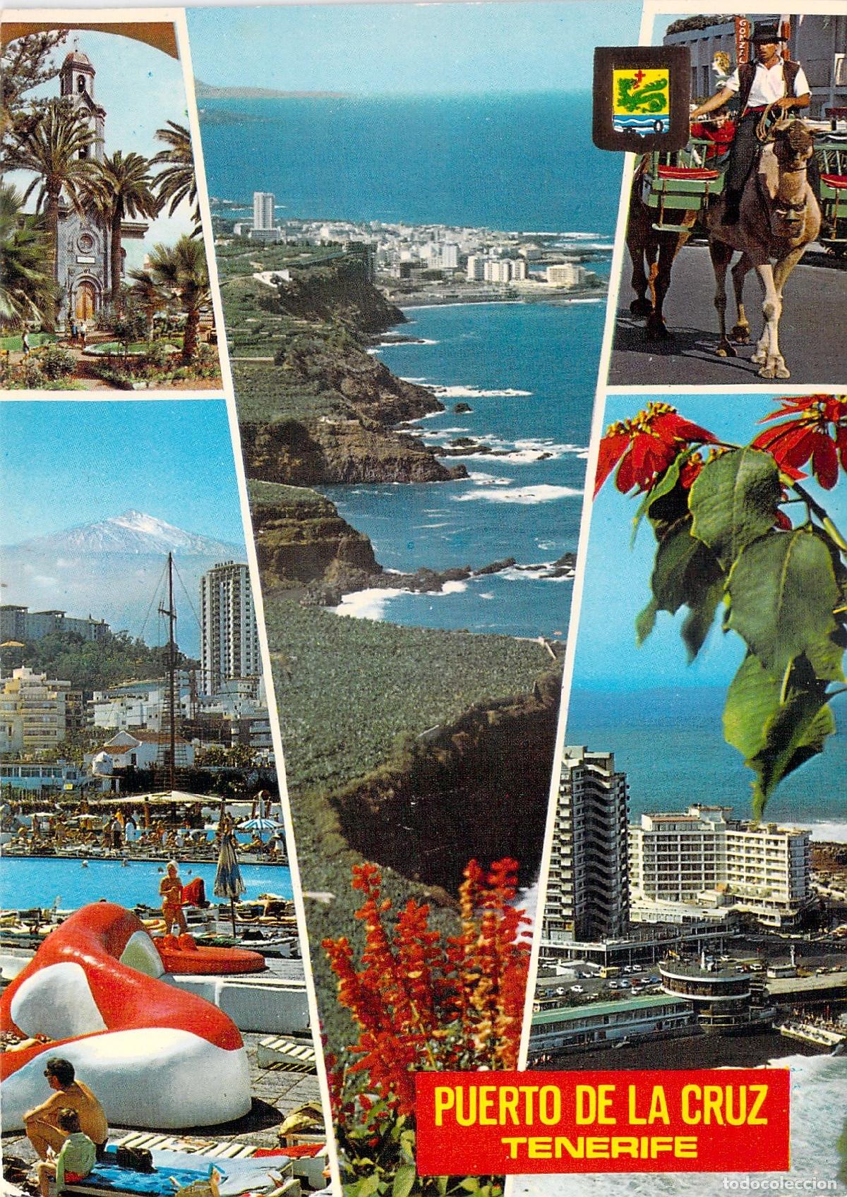 Postales: Postal Multivista de Puerto de la Cruz Tenerife Escudo de Oro