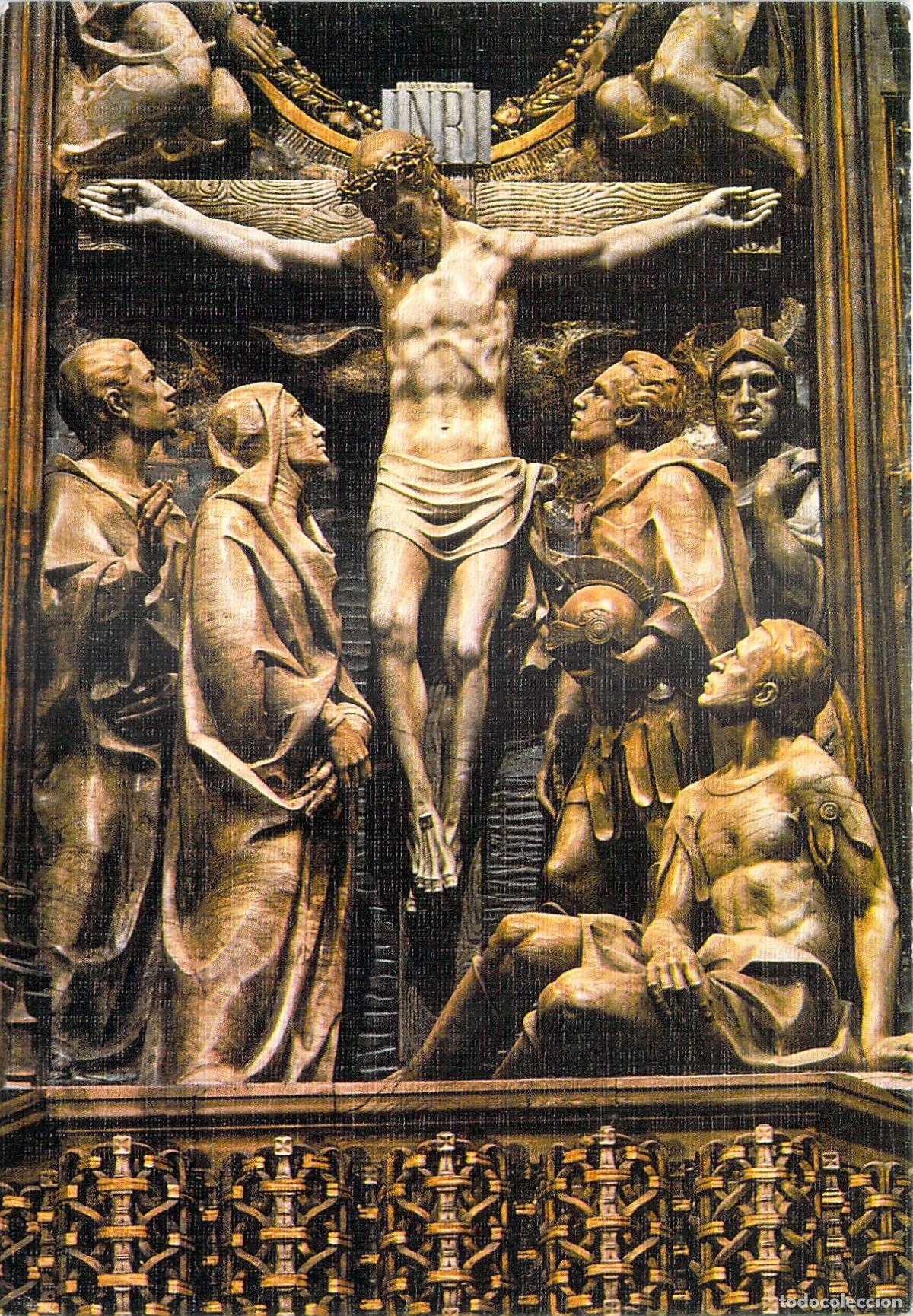 Postales: Postal del Retablo de la Crucifixi&oacute;n en Santuario de Torreciudad