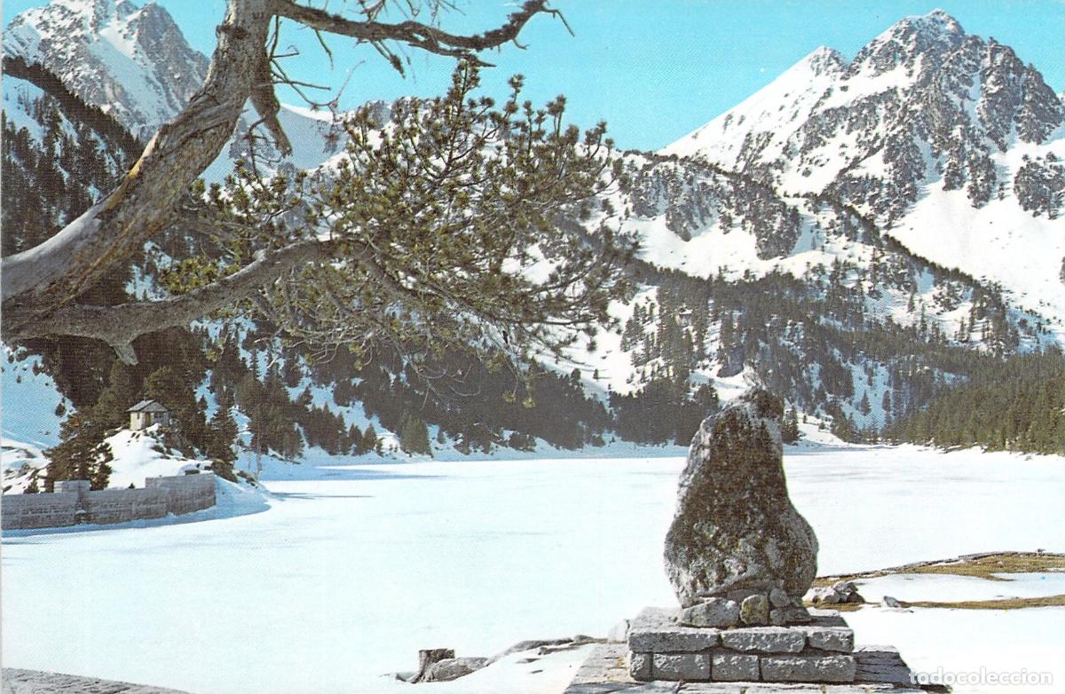 Postales: Postal Valle de Espot Lago San Mauricio Pirineo de L&eacute;rida