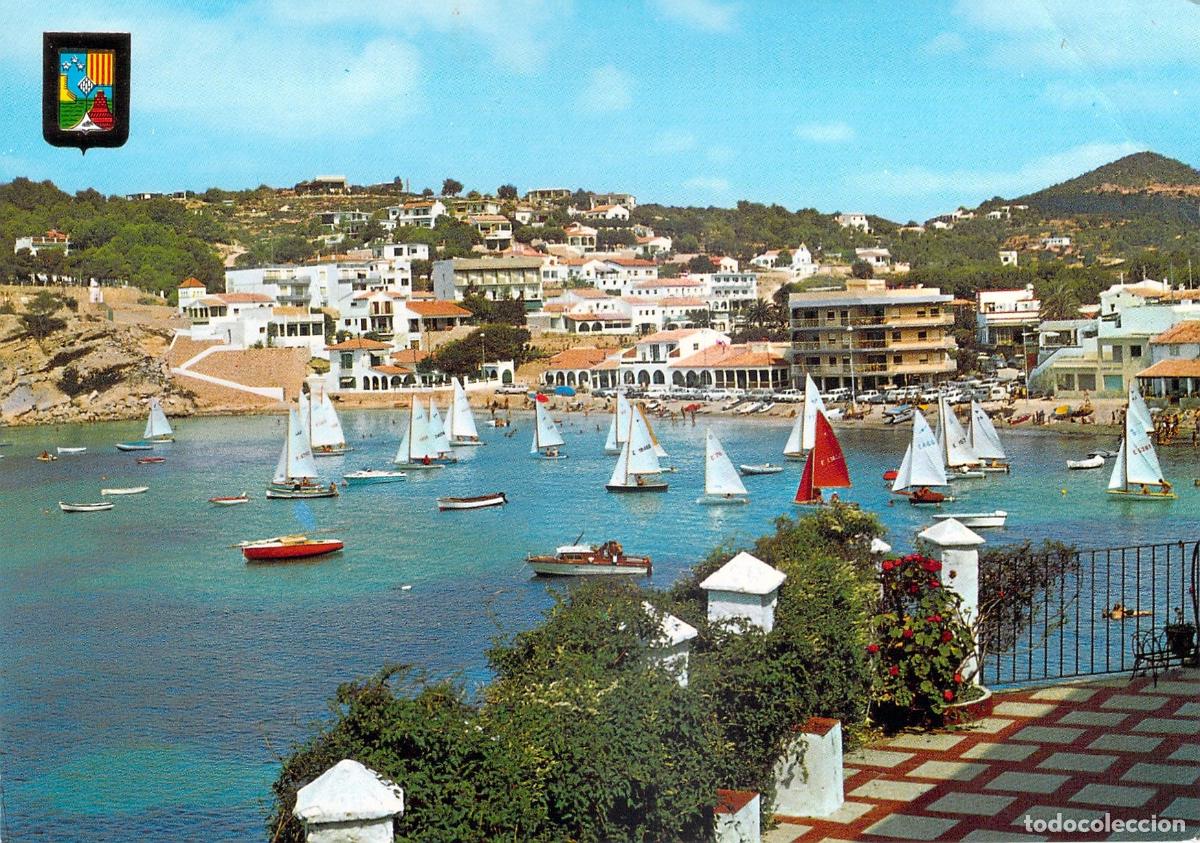 Postales: Postal de El Portet en Moraira, Alicante con veleros