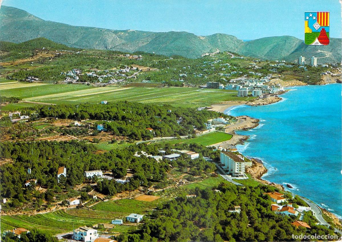 Postales: Postal de la Vista A&eacute;rea de Moraira, Alicante