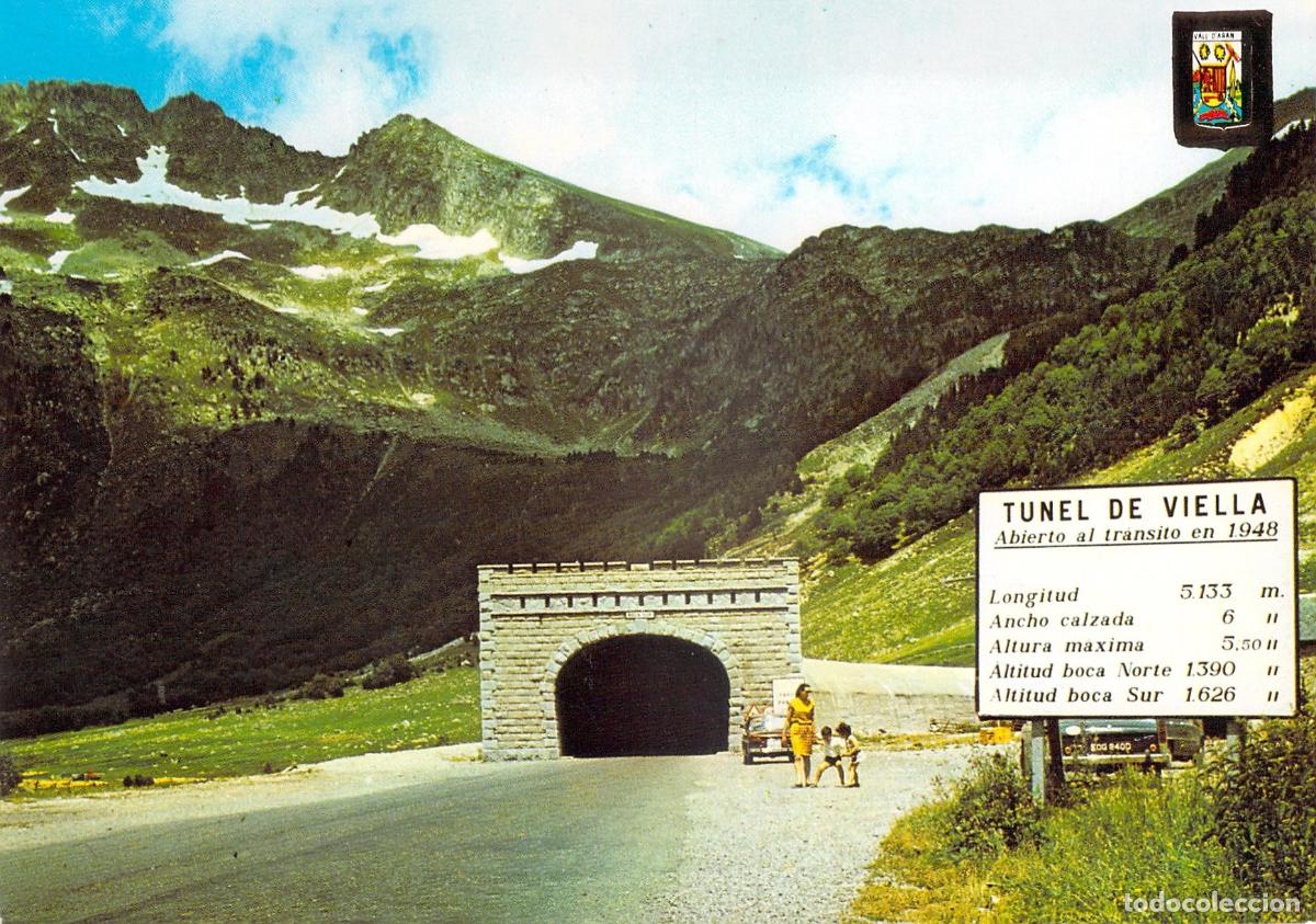 Postales: Postal T&uacute;nel de Viella Boca Sur Pirineo Catal&aacute;n