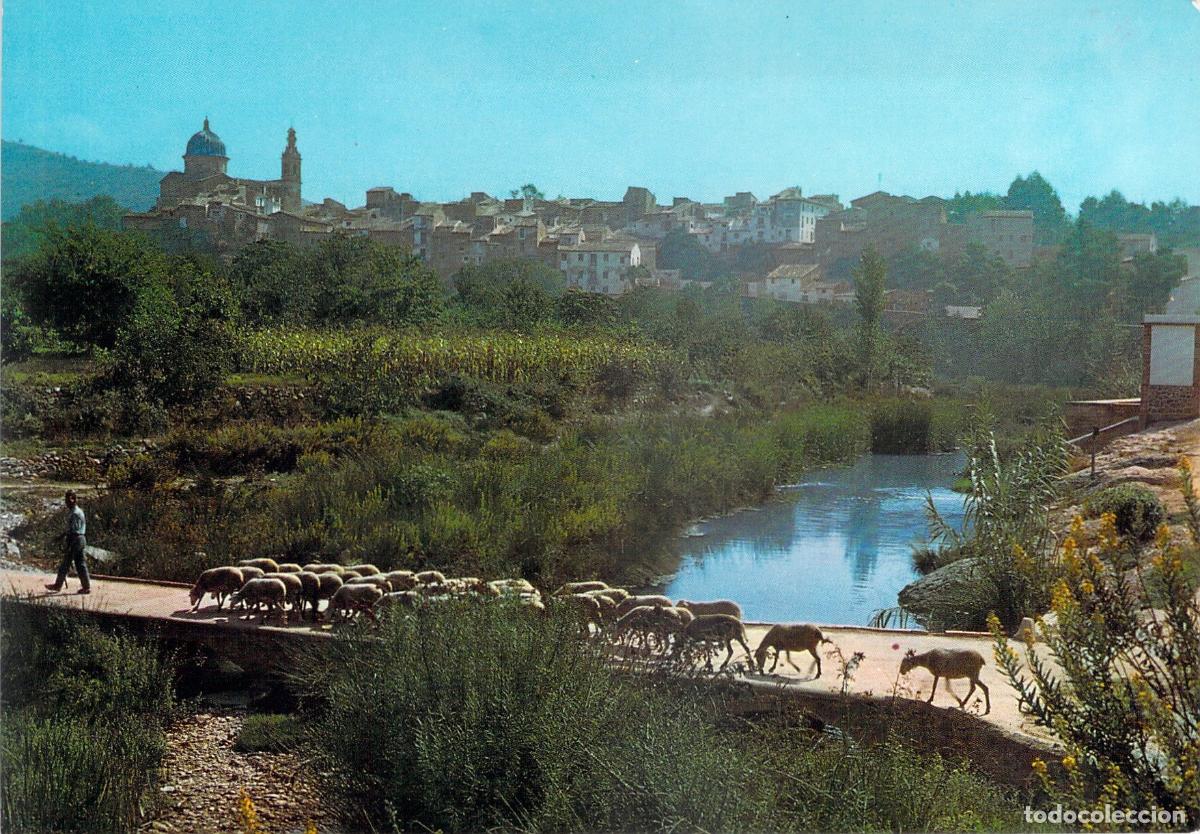 Postales: Postal de Navajas: Pasarela sobre el R&iacute;o Palancia y Reba&ntilde;o