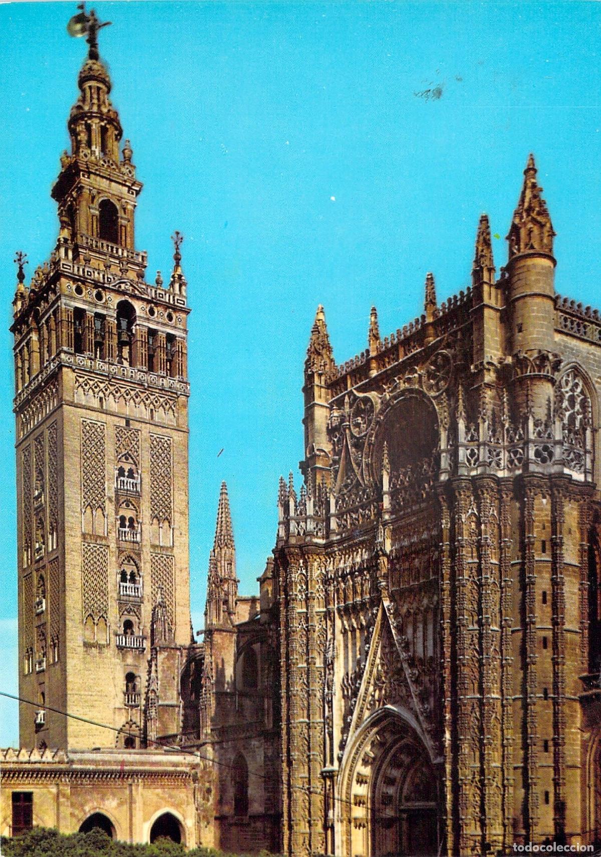 Postales: Postal de Sevilla con la Catedral y la Giralda