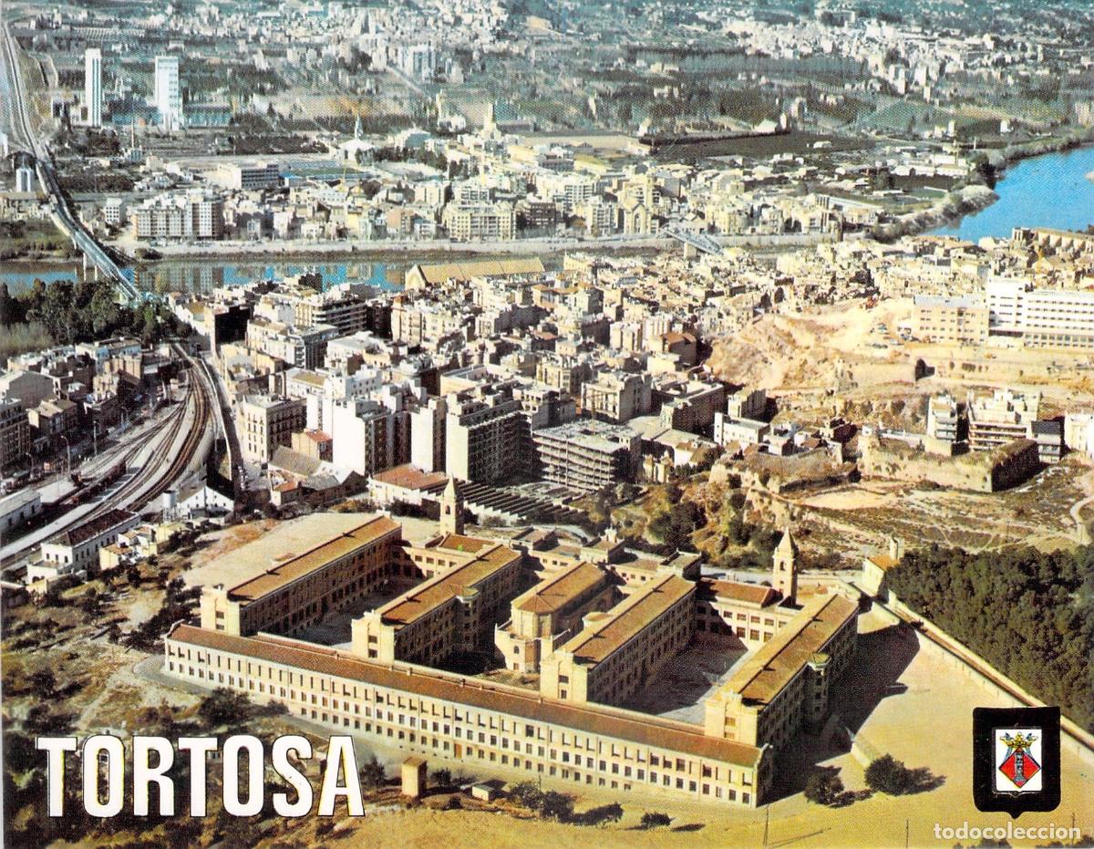 Postales: Postal Vista A&eacute;rea de Tortosa y Seminario Diocesano