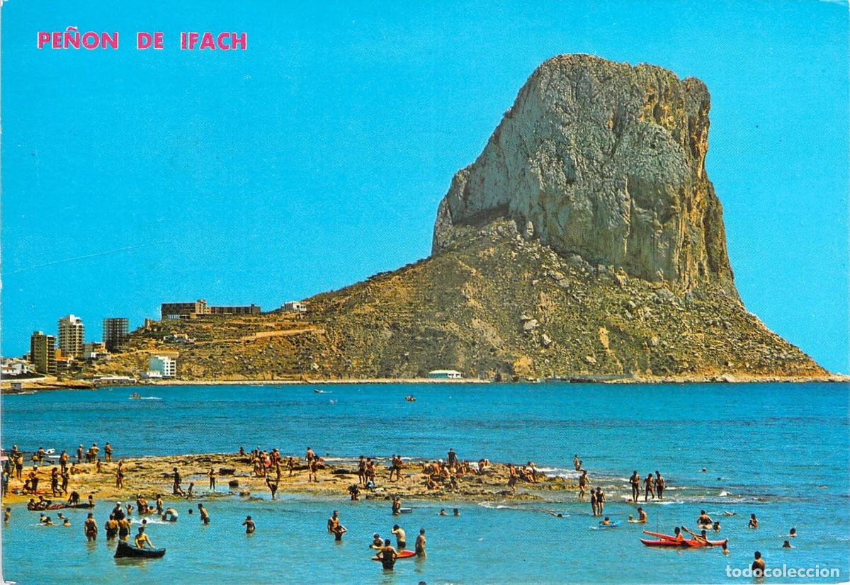 Postales: Postal de Calpe, Alicante - Playa y Pe&ntilde;&oacute;n de Ifach
