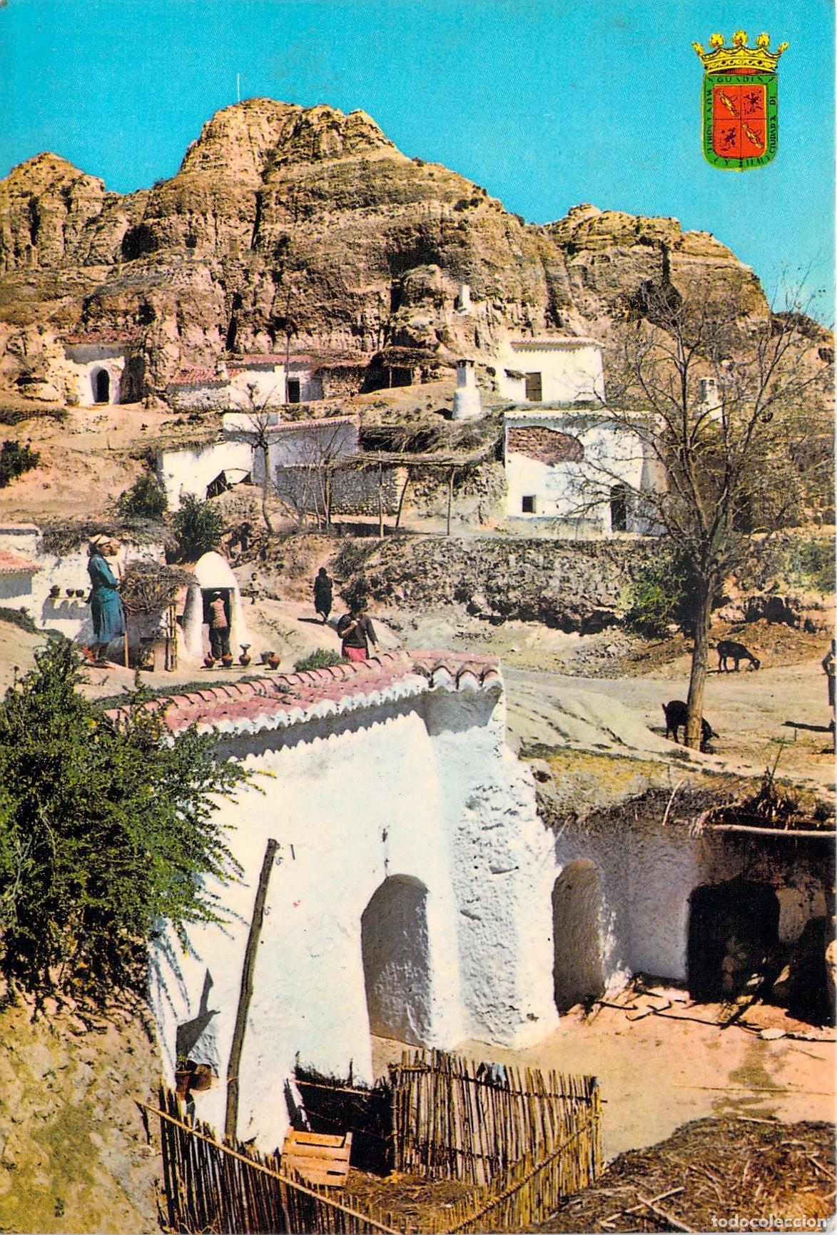 Postales: Postal Purullena Granada Casas Cueva de Andaluc&iacute;a