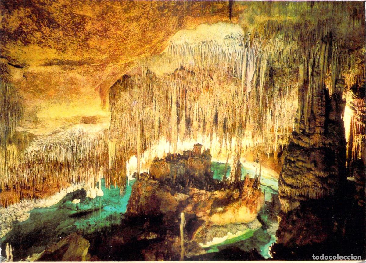 Postales: Postal Cuevas del Drach Porto Cristo Mallorca Castillo en Ruinas