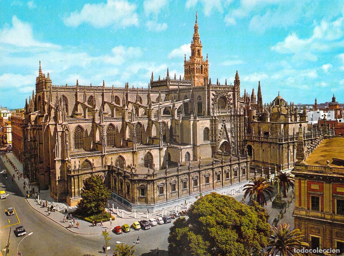 Postales: Postal Publicitaria de la Catedral de Sevilla y la Giralda, Tosinova