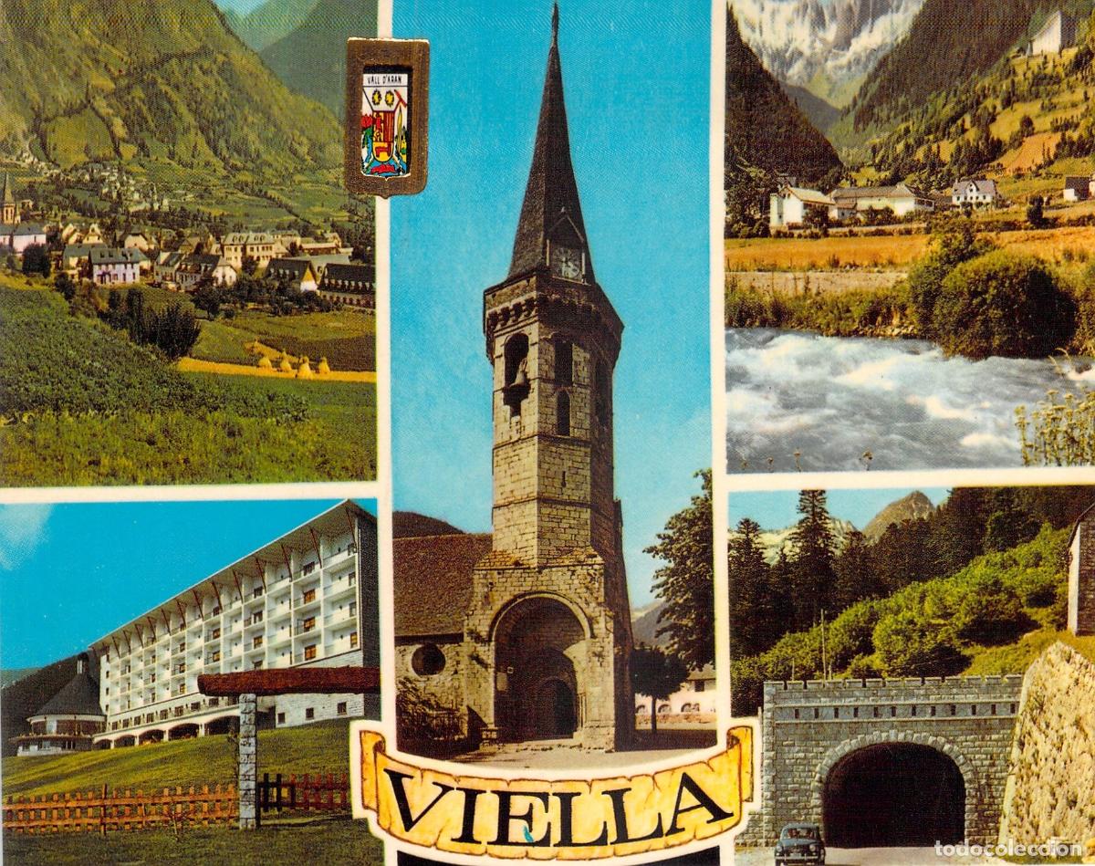Postales: Postal de Viella, L&eacute;rida - Vistas M&uacute;ltiples del Pirineo Catal&aacute;n