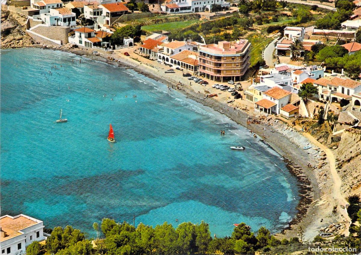 Postales: Postal de Moraira, Vista de la Playa del Portet, Alicante