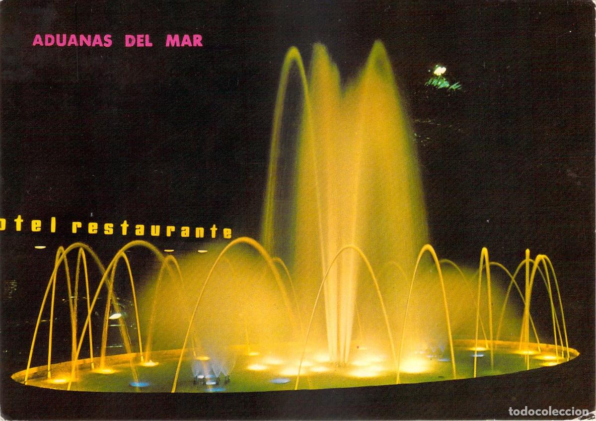 Postales: Postal de la Fuente Luminosa en Aduanas del Mar, J&aacute;vea, Alicante