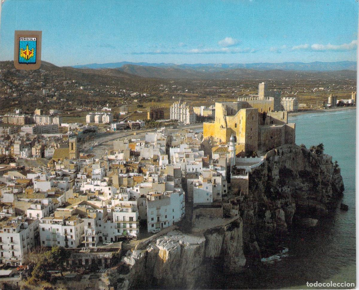 Postales: Postal Tur&iacute;stica de Pe&ntilde;&iacute;scola, Vista A&eacute;rea del Castillo del Papa Luna