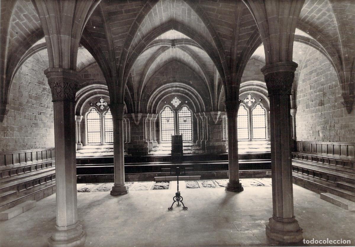 Postales: Postal de la Sala Capitular del Real Monasterio de Poblet