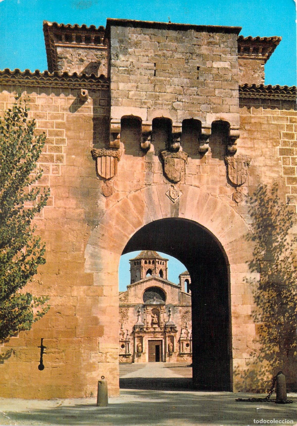 Postales: Postal Real Monasterio de Poblet Puerta Dorada Tarragona