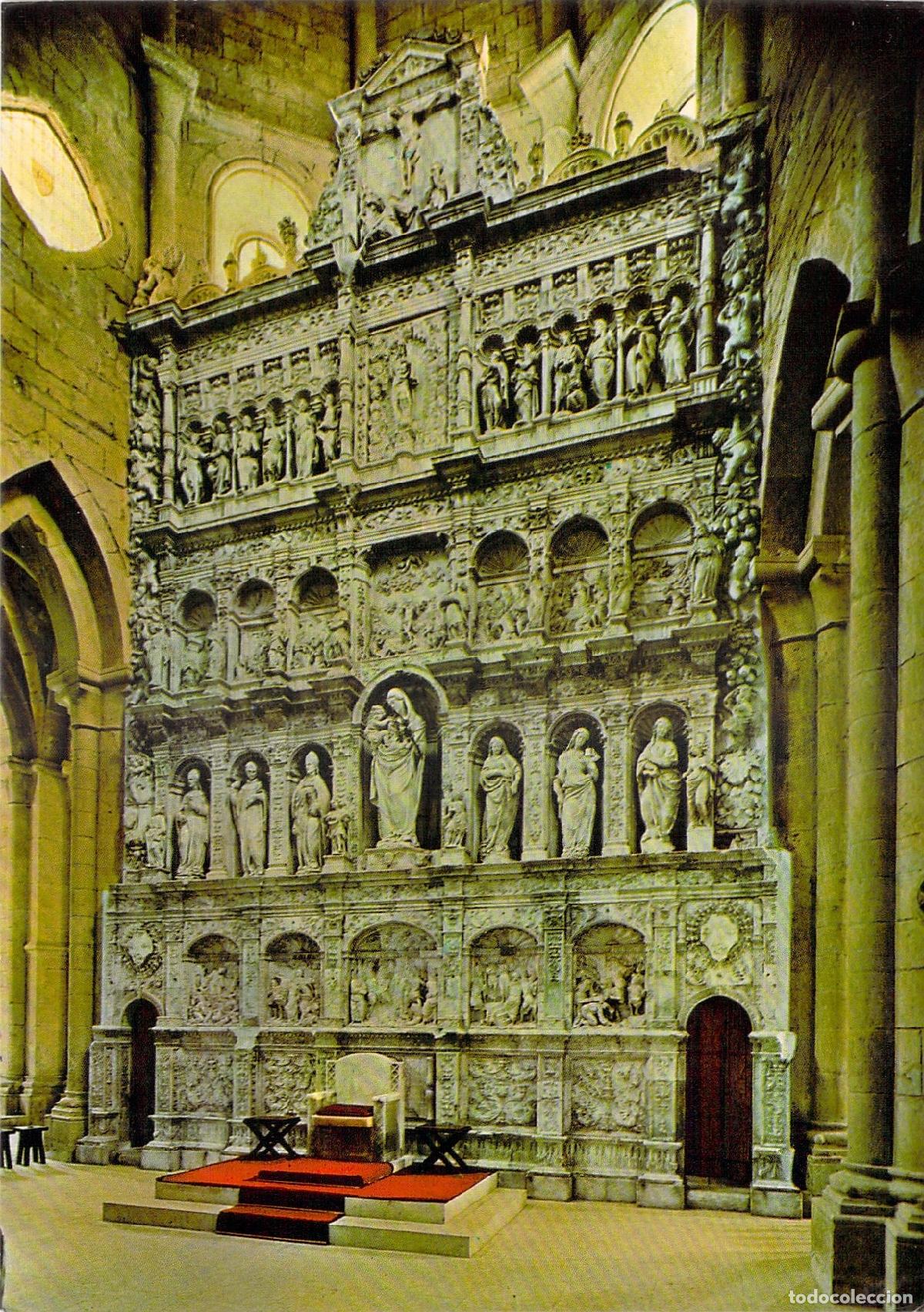 Postales: Postal Monasterio de Poblet Retablo de Dami&aacute;n Forment